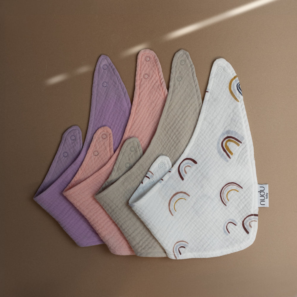 
                  
                    Musselin Halstücher 4-teilig (Lila, Beige- Taupe, Rainbow und Rosa)
                  
                